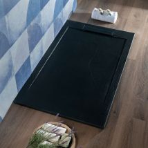 Lapis - Piatto Doccia 70x170 Cm Marmoresina Antracite Rettangolare Slim Cover