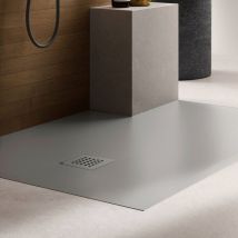 Hatria - Piatto Doccia 80x140 Petrah3 Colore:: Cemento - Misure:: 80 x 140 - Superficie: Naturale