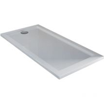 Idralite - Piatto doccia in acrilico bordato bianco lucido mod. Flower 80x170x4 cm rettangolare