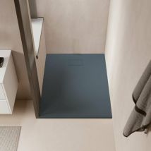 Stano. - Piatto doccia ultrasottile 90 x 150 cm piatto in SoliCast finitura ardesia grigio basalto