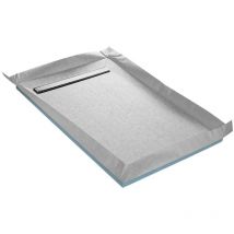 U-tile - Piatto doccia da piastrellare canale 185 x 90 cm