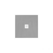 Tacoshop - Piatto doccia quadrato 100x100 cm effetto pietra marmoresina stone quadrato grigio cemento francia
