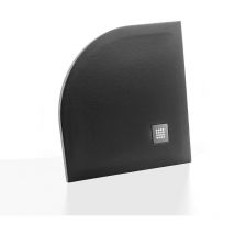 Piatto doccia 90X90 circolare effetto pietra smc resina (no mineralmarmo) nero spessore 2,6 cm Euclide