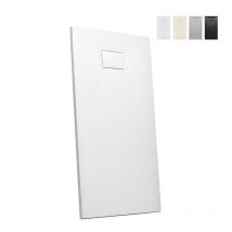 Arati Bath&shower - Piatto doccia filo pavimento resina rettangolare 160x80 Stone Colore: Bianco