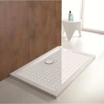 Hoesch - Piatto doccia in ghisa minerale muna m ar 1400x1000x30mm bianco