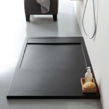 Tamanaco - Piatto Doccia 90x120xh3 in marmo resina con Piletta di Scarico Extra Piatta