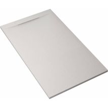Bonussi - Piatto Doccia In Pietra 80x120 Cm Ardesia Calcutta Bianco