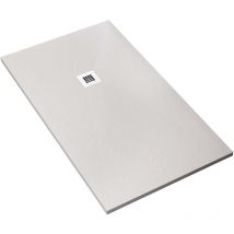 Bonussi - Piatto Doccia in Pietra 75x110 cm Ardesia Everest Bianco