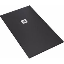 Bonussi - Piatto Doccia In Pietra 75x120 Cm Ardesia Everest Nero