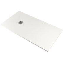 Pedrinelli - Piatto Doccia In Pietra 70x100 Cm Ardesia Stone Side Bianco