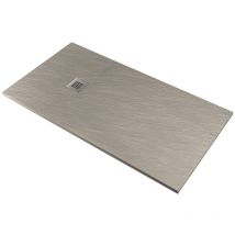 Pedrinelli - Piatto Doccia in Pietra 100x150 cm Ardesia Stone Side Cemento
