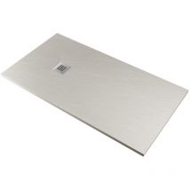 Piatto Doccia in Pietra 80x120 cm Pedrinelli Ardesia Stone Side Grigio