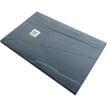 Piatto Doccia Nero Rettangolare 70 80 90 100 Ardesia Effetto Pietra Slim - Dimensione Piatto 80x140