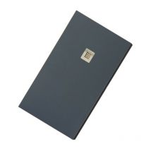 Cardinale - Piatto Doccia 70x120 cm Marmo Resina - Tagliabile - Con Griglia in Acciaio - Antracite