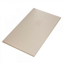 Luminosa Arredobagno - Piatto doccia mineralmarmo effetto pietra crema dubai, dimensioni 90x100