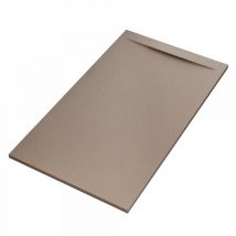 Essence Arredo Bagno - Piatto doccia mineralmarmo effetto pietra moka venice, dimensioni 80x100