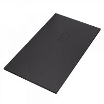 Luminosa Arredobagno - Piatto doccia mineralmarmo effetto pietra nero dubai, dimensioni 80x130