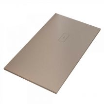 Luminosa Arredobagno - Piatto doccia mineralmarmo effetto pietra tortora dubai, dimensioni 100x120