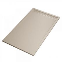 Piatto doccia mineralmarmo griglia laterale crema sun, dimensioni 70x100