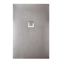 Sanycces – Piatto doccia Strato extrapiatto antiscivolo 150x80 cm – Minerale e resina – Installazione ad incasso o a pavimento