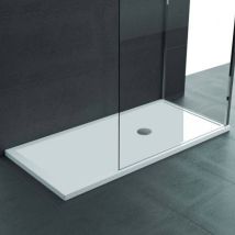 Novellini - Piatto Doccia 80x110 Cm Rinforzato - Con Profili In Acciaio - Piletta Di Scarico Inclusa
