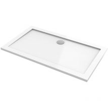 Ercos - Piatto doccia per sostituzione vasca da bagno dimensione 170 x 76 cm in acrilico solilix BPR08 Bianco