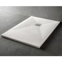 Piatto Doccia Pietrablu Trendy, Dim. 90 X 120 X H.3 Cm - Colore Bianco 89614475-1001