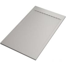 Piatto doccia in marmo resina bianco pietra cemento prestige, seleziona misura 70x170