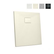 Arati Bath&shower - Piatto doccia quadrato 90x90 filo pavimento resina bagno moderno Stone Colore: Beige