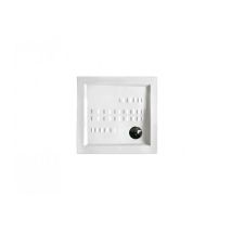 Piatto doccia 90x90 cm h.5,5 in ceramica bianca lucida – Antiscivolo integrato a rilievo ceramico – Ceramica Althea