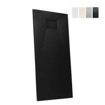 Arati Bath&shower - Piatto doccia resina filo pavimento rettangolare 170x70 Stone Colore: Nero