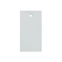 Piatto doccia rettangolare 80x120x4 cm bianco opaco in resin stone Geberit Olona