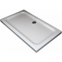 Giorgy - Piatto Doccia Rettangolare Ribassato In Abs h 5cm Con Piletta Inclusa 80x120