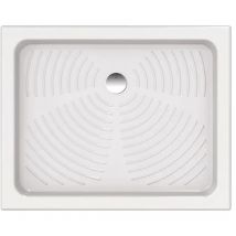 Piatto doccia stella 80x100 h=9 cm in ceramica bianco