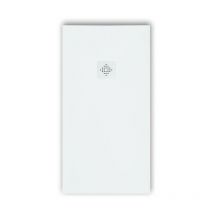 Mirlo - Piatto doccia ultrasottile 100 x 110 cm pure in resina finitura ardesia bianco