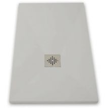 Mirlo - Piatto doccia ultrasottile 100 x 180 cm pure in resina finitura ardesia grigio