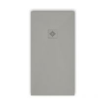 Mirlo - Piatto doccia ultrasottile 80 x 110 cm pure in resina finitura ardesia grigio