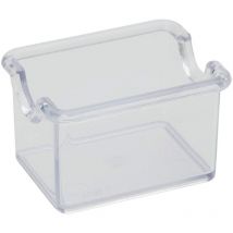 Confezione da 2 Pezzi - Portazucchero in Plastica - Trasparente - Piazza