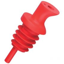 Tappo Versatore Continuo in Plastica - Confezione da 12 Pezzi - Rosso - Piazza