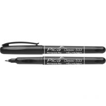 Marcador permanente Classic, punta fina, negro, en blister Pica 533/46/SB