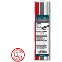 Pica BIG DRY 6060 Automatic Pencil Red White Refills Glossy Dark Surface 6045
