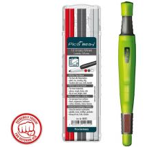 Pica BIG DRY Longlife Automatic Trade Marker Pencil + Red White Graphite Refills