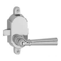 Clovan - picaporte cromo c1 izquierda , Picaporte con manilla clásico de sobreponer C1Tamaño:100x40mmCromado-Apertura Izquierda