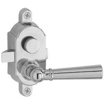 CLOVAN picaporte cromo c3 izquierda condena , Picaporte con manilla clásico de sobreponer C3Tamaño:100x40mmCromado-Apertura izquierdaCon condena.