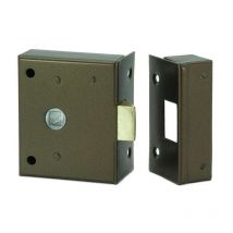 ILARGI picaporte 234-50 he , Picaporte de sobreponer No 234Tamaño 50mm-Accionado mediante manilla por ambos ladosNo tiene manoBombillo redondoHierro