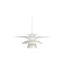 Picasso Plafón Colgante Domo 50cm Plano Blanco 1x G9