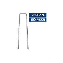 Picchetto picchetti per fissaggio teli pacciamatura terreno 25743V mm 130X30 pz 50 (25743)