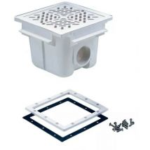 Bonde de fond Square 210 mm x 210 mm main drain with ABS grille -00273 - Astralpool