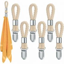 Pices Pince Serviette, Accroche Torchon, Crochet Torchon Porte Serviette Salle de Bain, Clips Porte-Torchon Placards Serviettes Suspendues