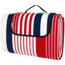 Detex - Picknickdecke Campingdecke Strandmatte Wasserdicht Wärmeisoliert Waschbar Fleece Faltbar Garten Stranddecke versch. Größen versch. Designs